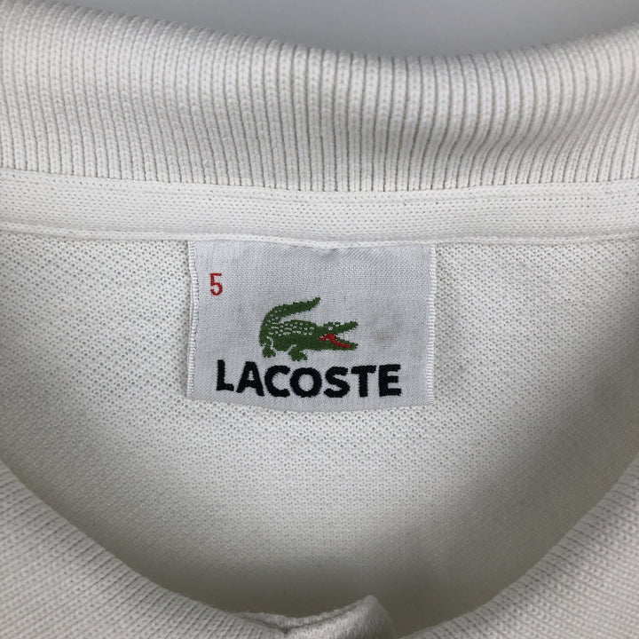 Lacoste LACOSTE Short Sleeve Polo Shirt Size 5 Men's L cotton white type Vintage Second Hand