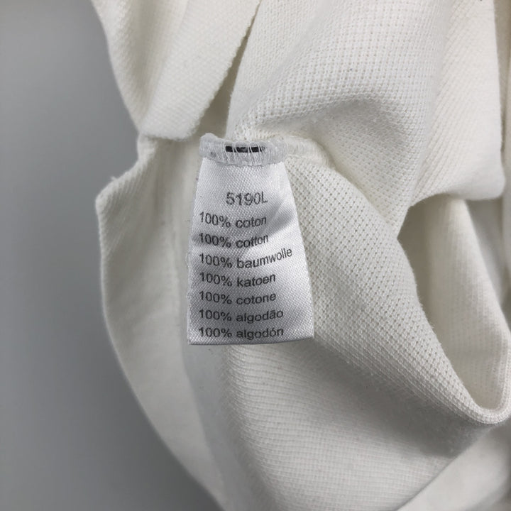 Lacoste LACOSTE Short Sleeve Polo Shirt Size 5 Men's L cotton white type Vintage Second Hand