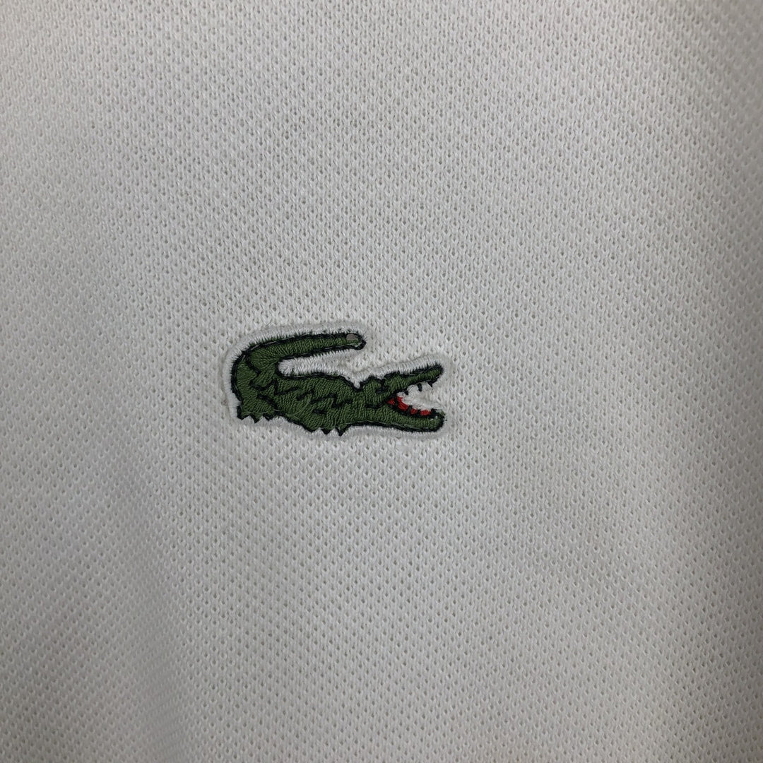 Lacoste LACOSTE Short Sleeve Polo Shirt Size 5 Men's L cotton white type Vintage Second Hand