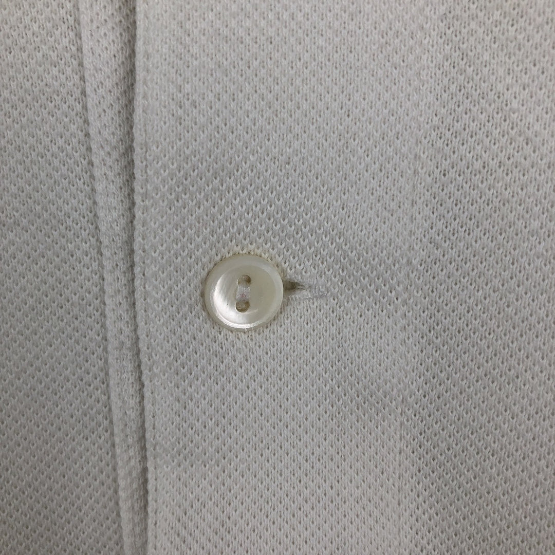 Lacoste LACOSTE Short Sleeve Polo Shirt Size 5 Men's L cotton white type Vintage Second Hand
