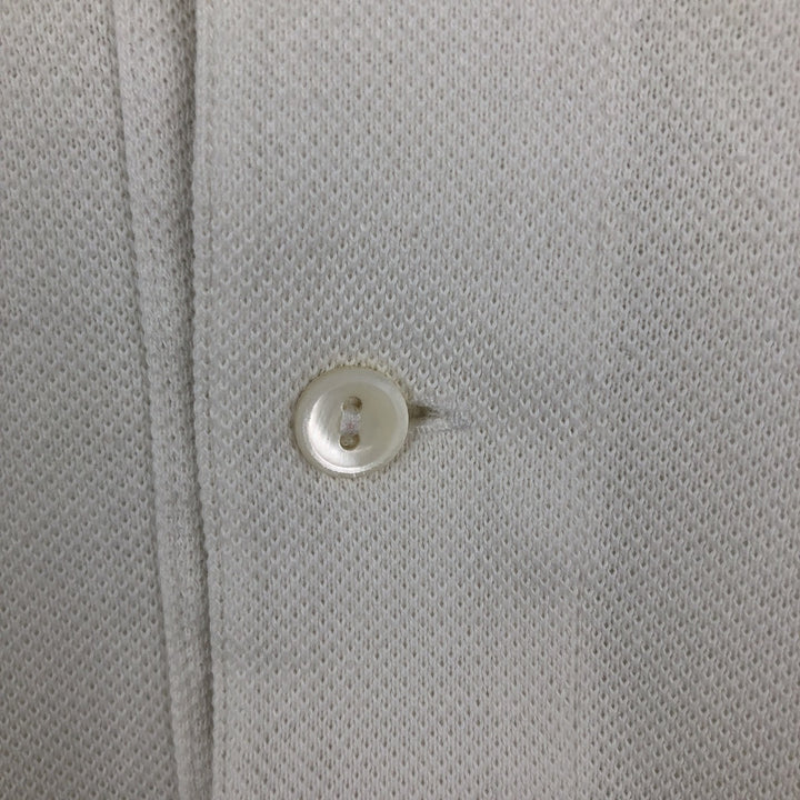 Lacoste LACOSTE Short Sleeve Polo Shirt Size 5 Men's L cotton white type Vintage Second Hand