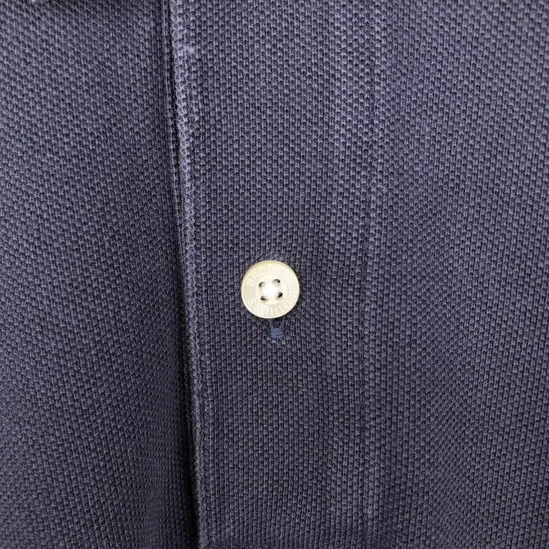Brooks Brothers 346 Short-Sleeve Polo Shirt, Men's Size XL (approx.) cotton navy blue type Vintage Second Hand