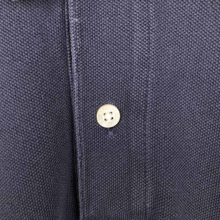 Brooks Brothers 346 Short-Sleeve Polo Shirt, Men's Size XL (approx.) cotton navy blue type Vintage Second Hand