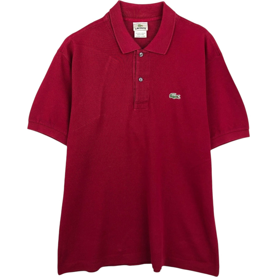 Lacoste LACOSTE French design short sleeve polo shirt size 5 men's M size cotton red type Vintage Second Hand