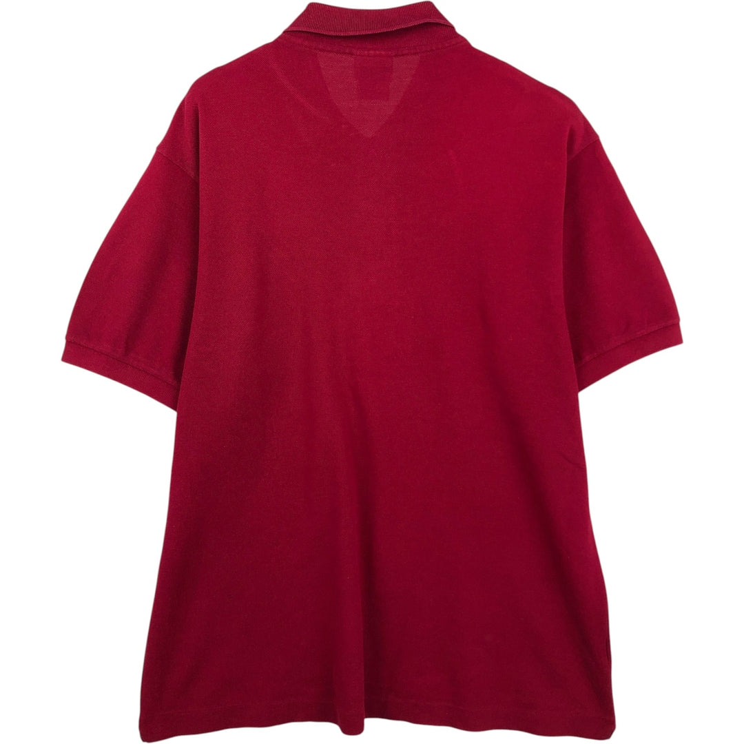 Lacoste LACOSTE French design short sleeve polo shirt size 5 men's M size cotton red type Vintage Second Hand