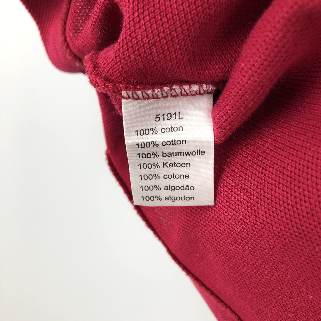 Lacoste LACOSTE French design short sleeve polo shirt size 5 men's M size cotton red type Vintage Second Hand