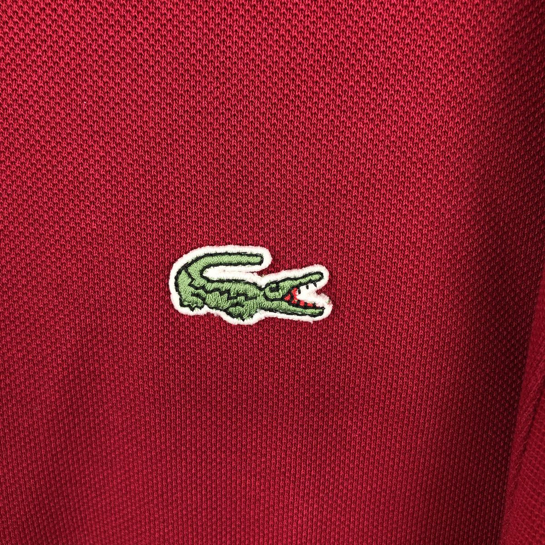 Lacoste LACOSTE French design short sleeve polo shirt size 5 men's M size cotton red type Vintage Second Hand