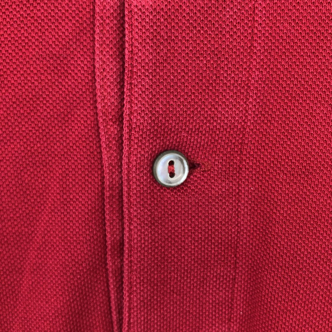 Lacoste LACOSTE French design short sleeve polo shirt size 5 men's M size cotton red type Vintage Second Hand
