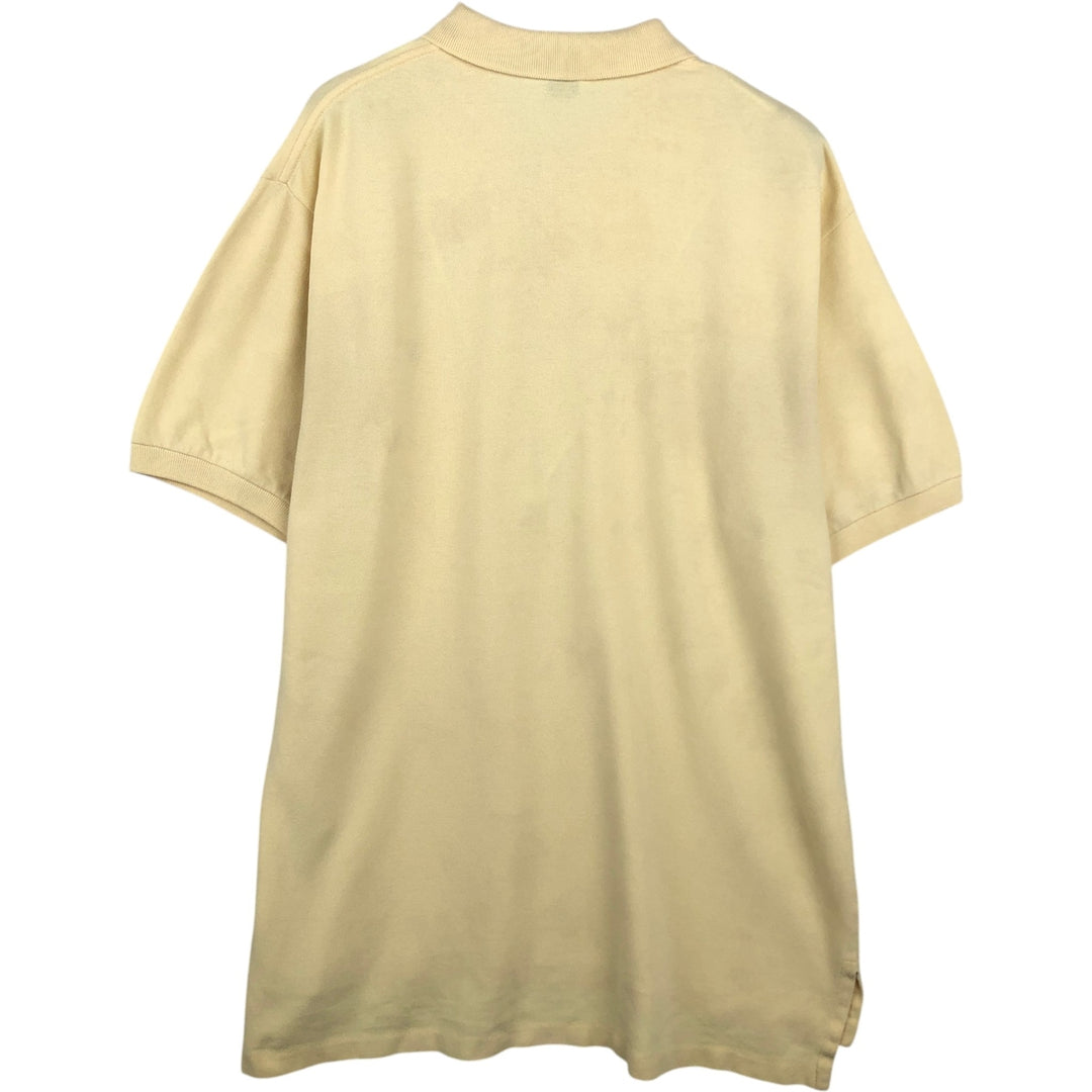 Ralph Lauren POLO by Ralph Lauren short sleeve polo shirt, men's size L cotton yellow type Vintage Second Hand