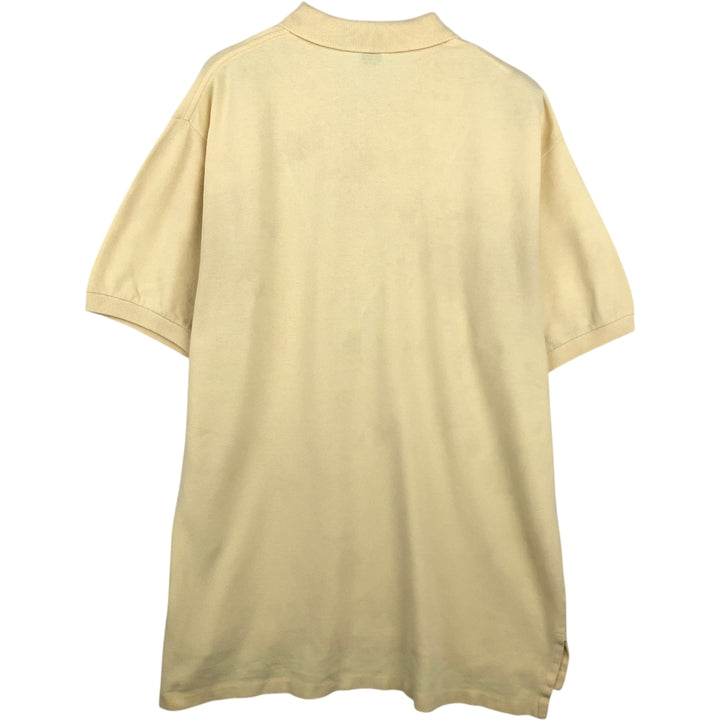 Ralph Lauren POLO by Ralph Lauren short sleeve polo shirt, men's size L cotton yellow type Vintage Second Hand