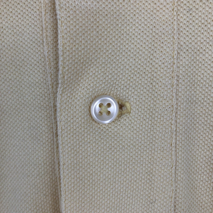 Ralph Lauren POLO by Ralph Lauren short sleeve polo shirt, men's size L cotton yellow type Vintage Second Hand