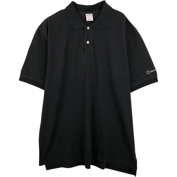 Brooks Brothers Est.1818 short sleeve polo shirt, men's size XL cotton white type Vintage Second Hand