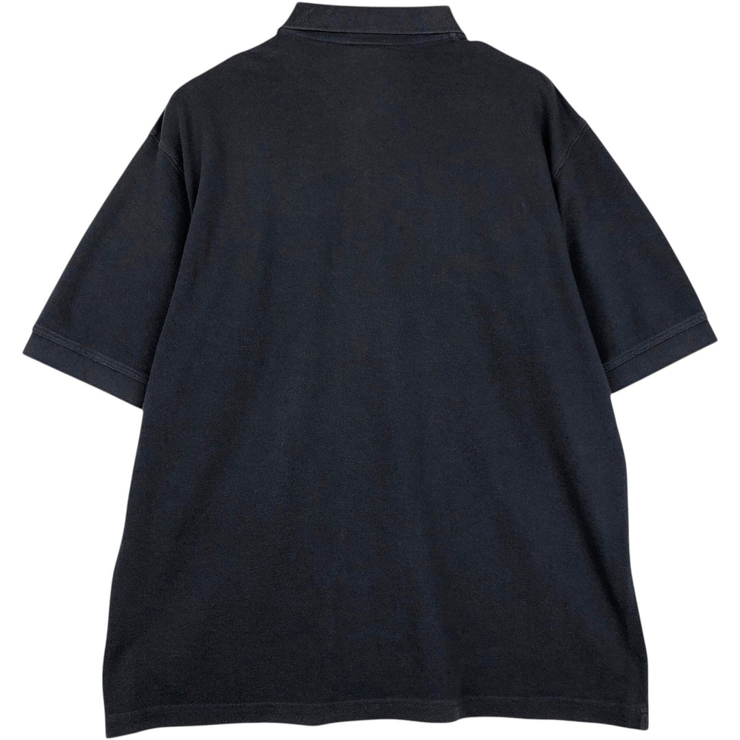 2000'S Adidas short-sleeved polo shirt, men's size XL (approx.) cotton navy blue type Vintage Second Hand