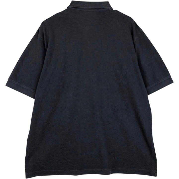 2000'S Adidas short-sleeved polo shirt, men's size XL (approx.) cotton navy blue type Vintage Second Hand