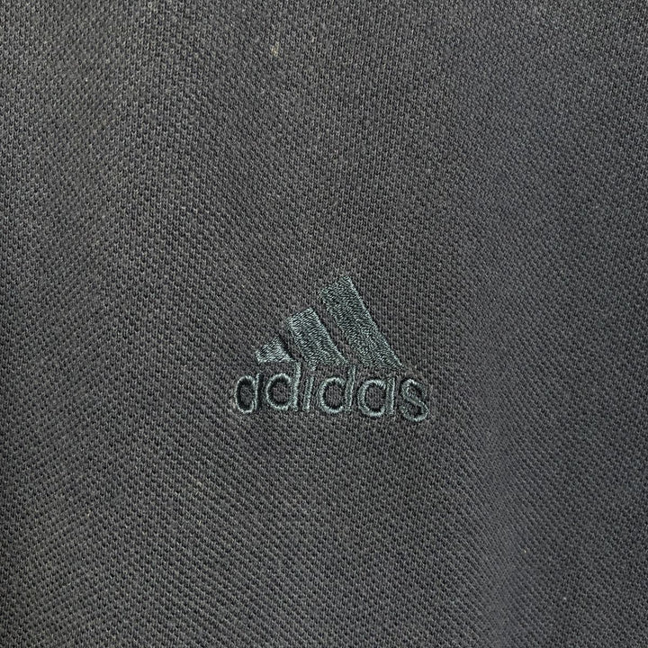 2000'S Adidas short-sleeved polo shirt, men's size XL (approx.) cotton navy blue type Vintage Second Hand