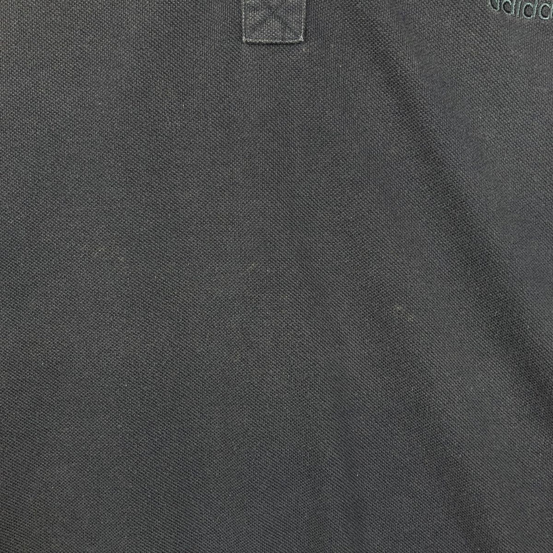 2000'S Adidas short-sleeved polo shirt, men's size XL (approx.) cotton navy blue type Vintage Second Hand