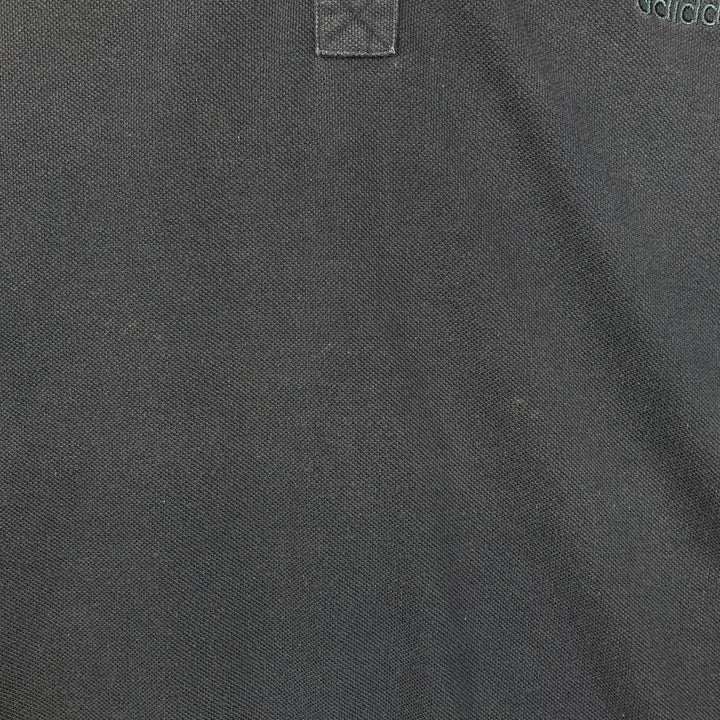 2000'S Adidas short-sleeved polo shirt, men's size XL (approx.) cotton navy blue type Vintage Second Hand