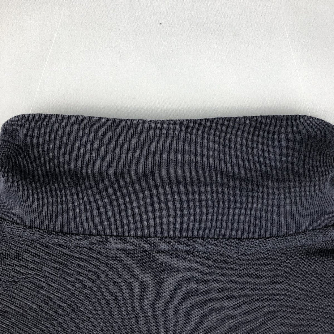 2000'S Adidas short-sleeved polo shirt, men's size XL (approx.) cotton navy blue type Vintage Second Hand
