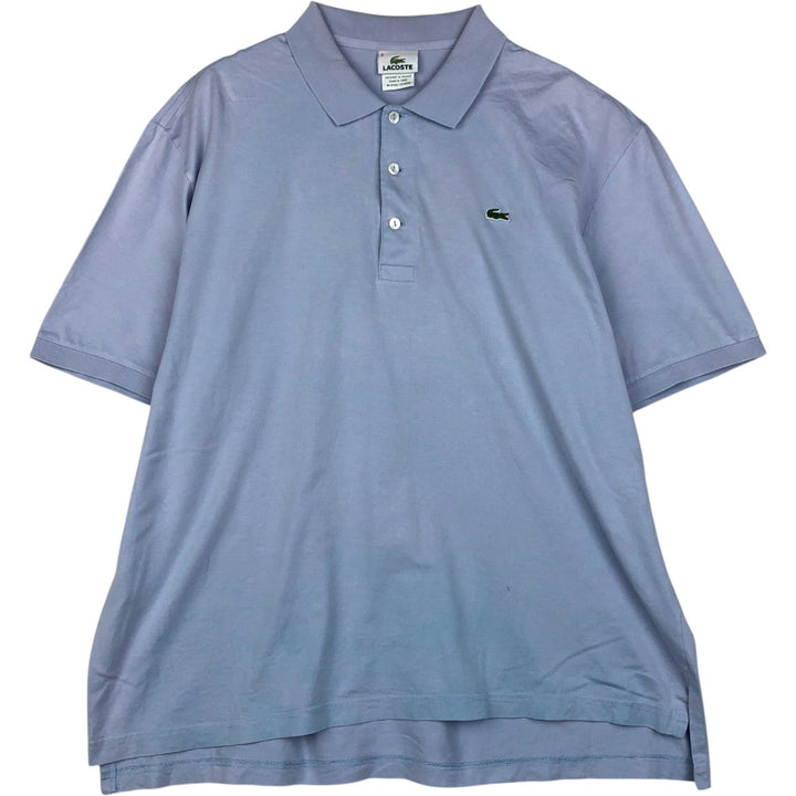 Lacoste LACOSTE French design short sleeve polo shirt men's XL size cotton Blue type light blue Vintage Second Hand
