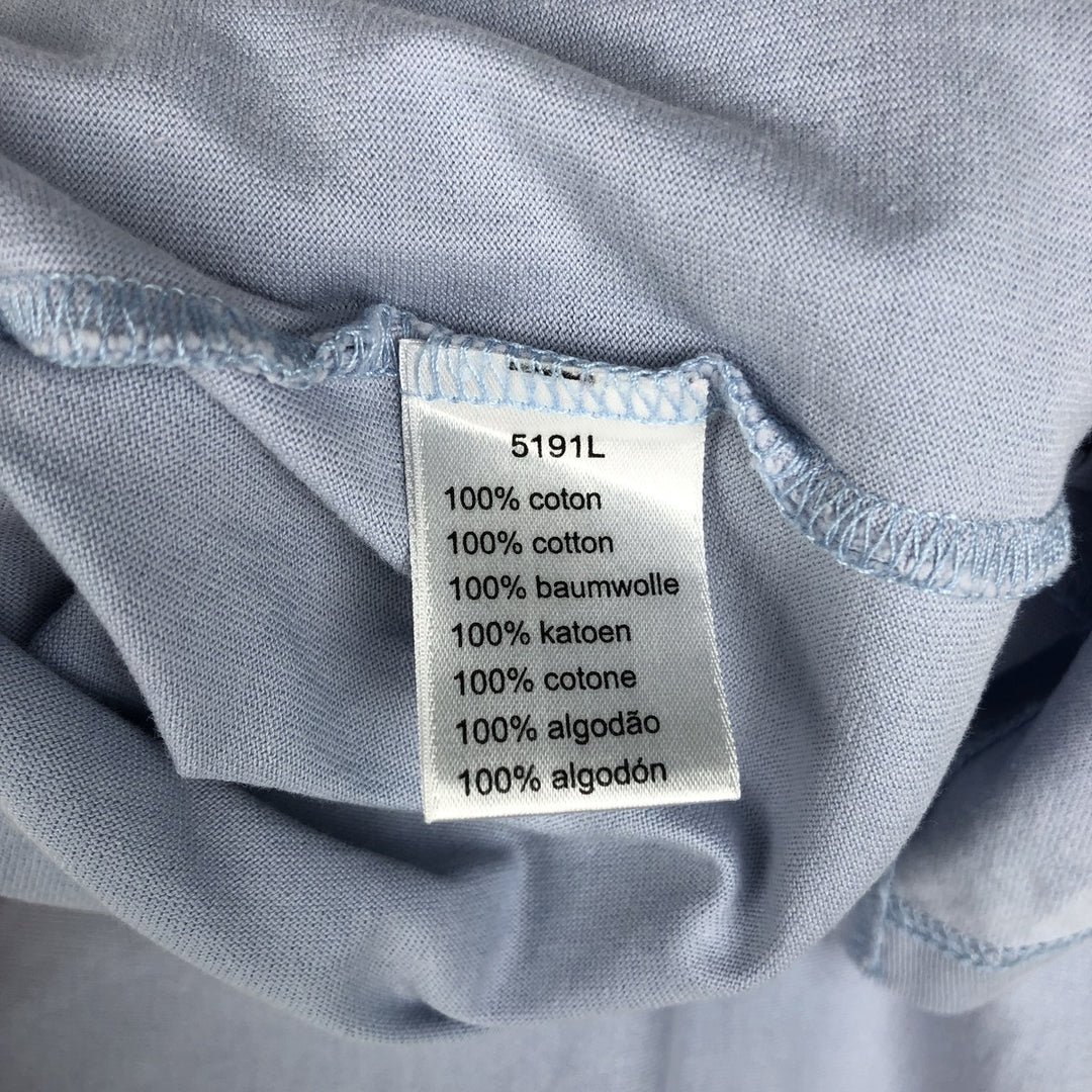 Lacoste LACOSTE French design short sleeve polo shirt men's XL size cotton Blue type light blue Vintage Second Hand