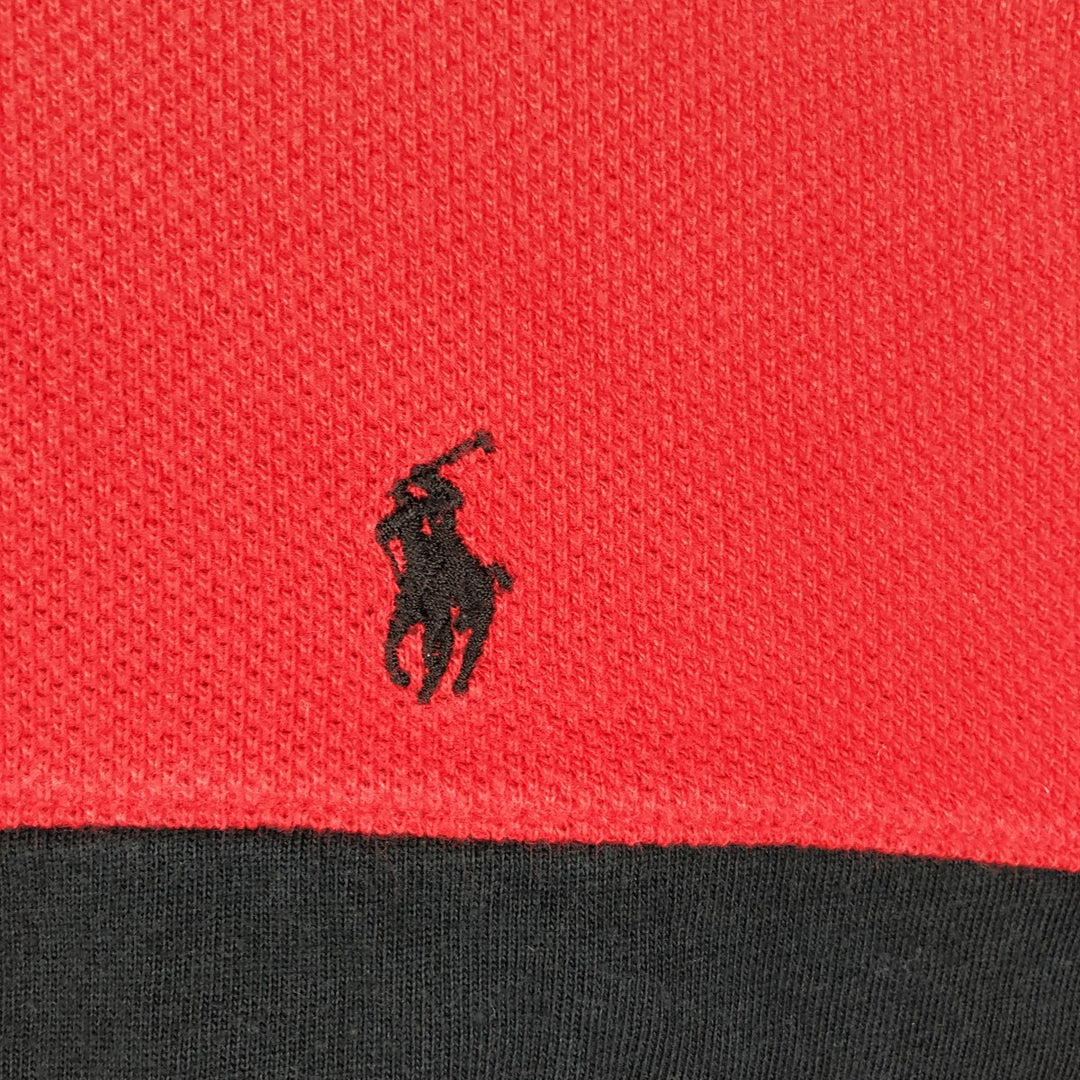 Ralph Lauren POLO by Ralph Lauren short sleeve polo shirt, men's XL size cotton red type Vintage Second Hand