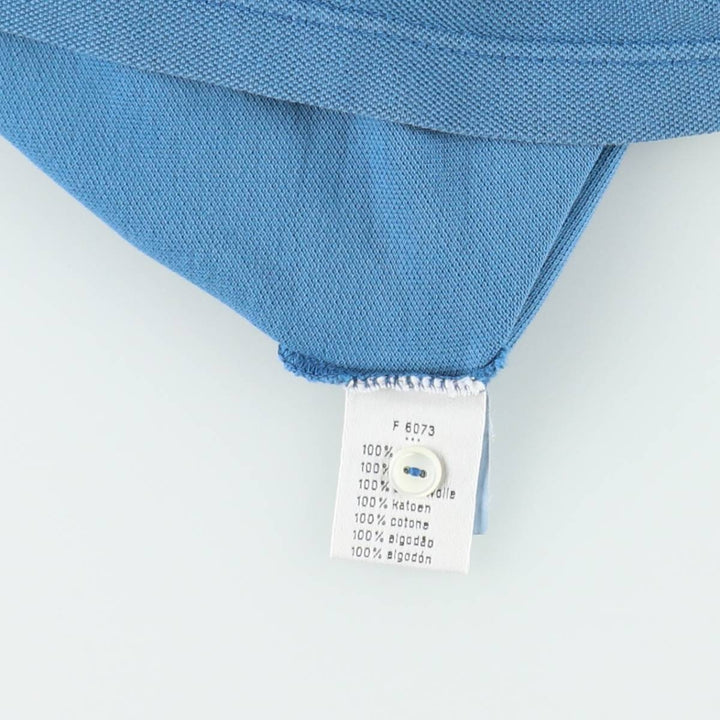 Lacoste Vintage Washed Short-Sleeve Polo Shirt, Men's Size S (approx.) cotton Blue type light blue Vintage Second Hand