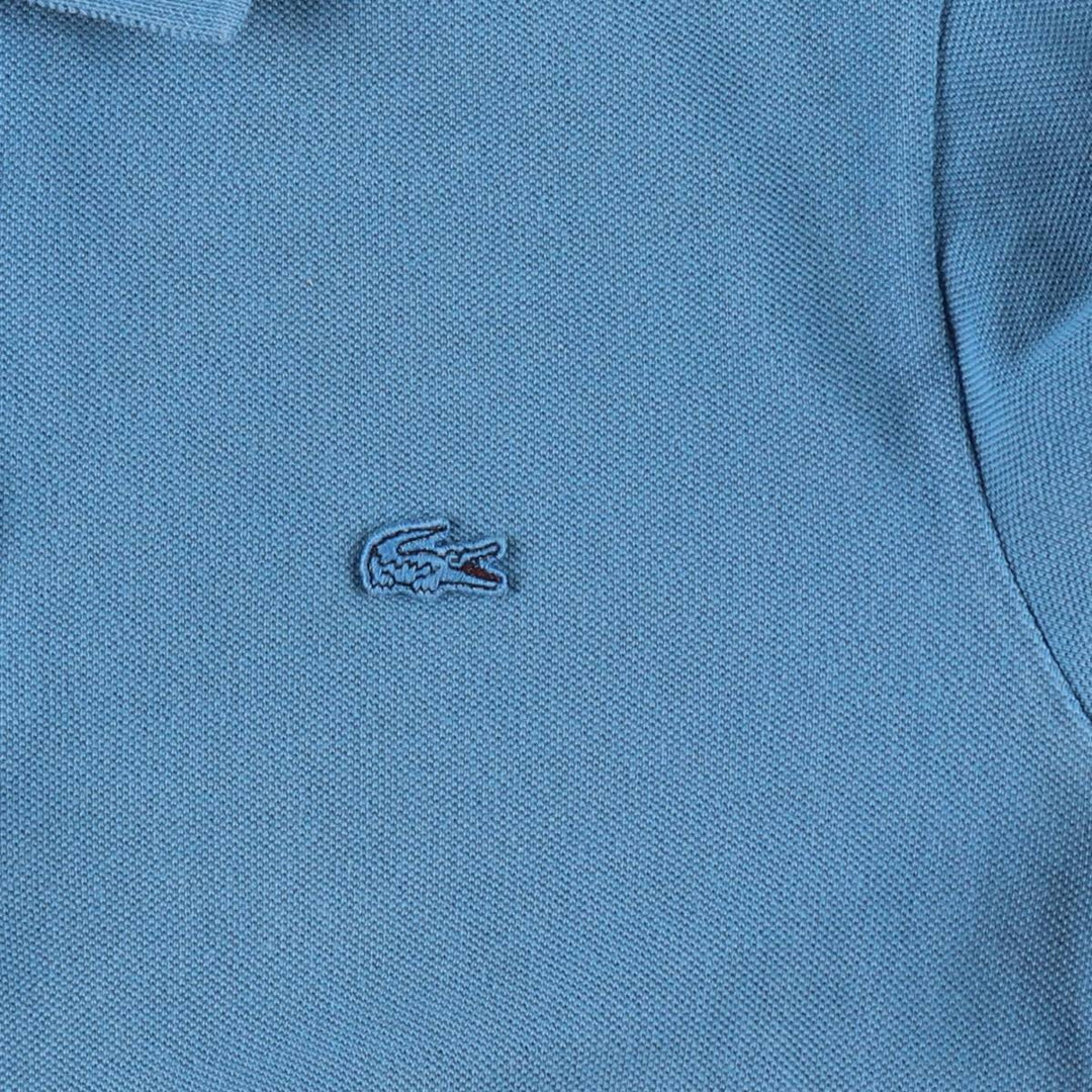Lacoste Vintage Washed Short-Sleeve Polo Shirt, Men's Size S (approx.) cotton Blue type light blue Vintage Second Hand