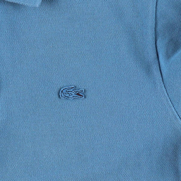 Lacoste Vintage Washed Short-Sleeve Polo Shirt, Men's Size S (approx.) cotton Blue type light blue Vintage Second Hand