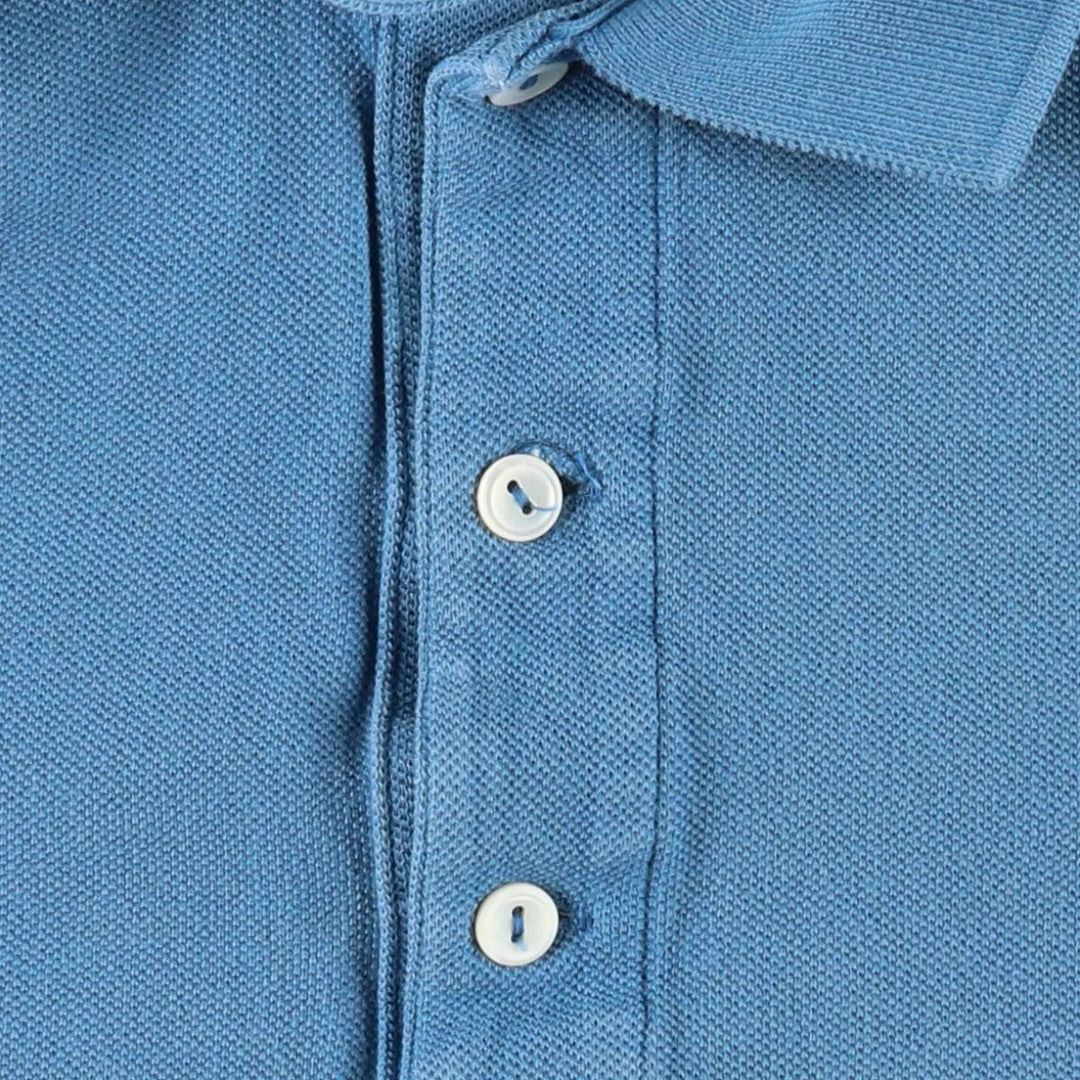 Lacoste Vintage Washed Short-Sleeve Polo Shirt, Men's Size S (approx.) cotton Blue type light blue Vintage Second Hand