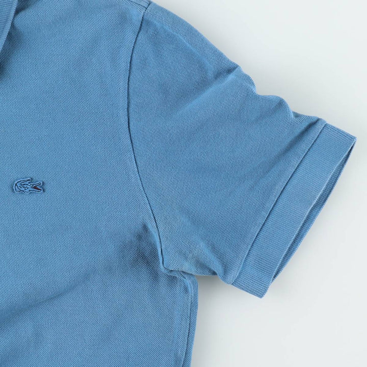 Lacoste Vintage Washed Short-Sleeve Polo Shirt, Men's Size S (approx.) cotton Blue type light blue Vintage Second Hand