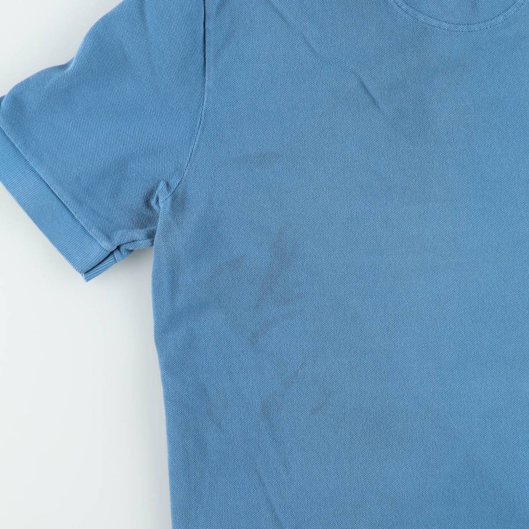 Lacoste Vintage Washed Short-Sleeve Polo Shirt, Men's Size S (approx.) cotton Blue type light blue Vintage Second Hand