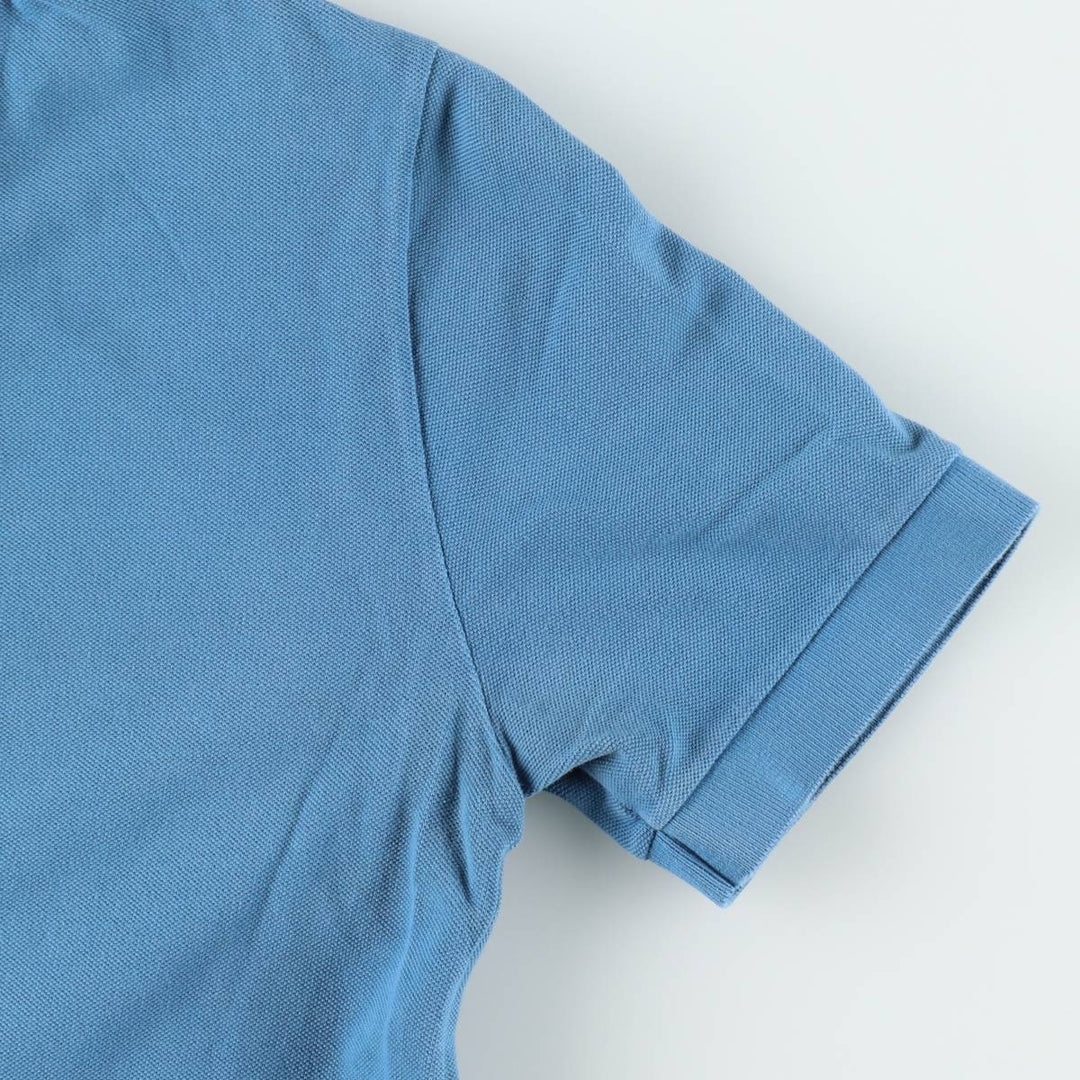 Lacoste Vintage Washed Short-Sleeve Polo Shirt, Men's Size S (approx.) cotton Blue type light blue Vintage Second Hand