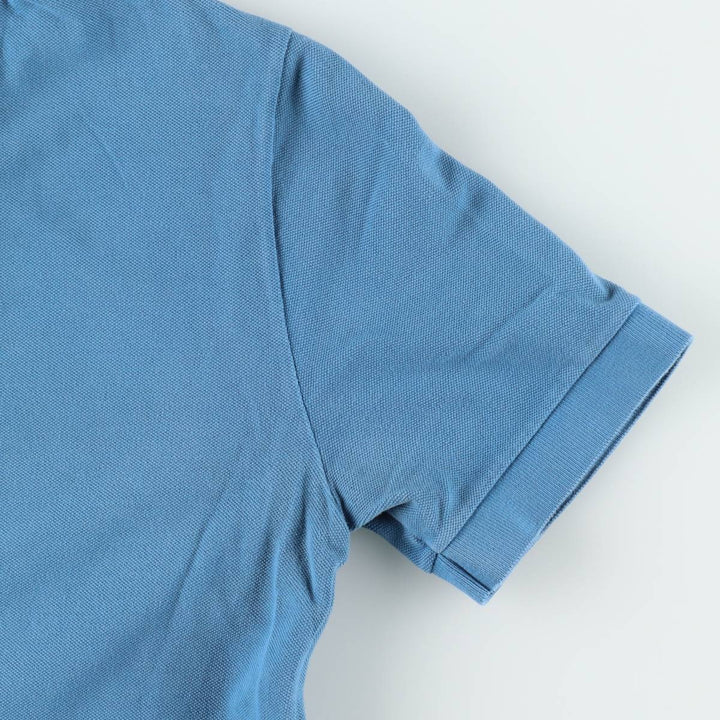 Lacoste Vintage Washed Short-Sleeve Polo Shirt, Men's Size S (approx.) cotton Blue type light blue Vintage Second Hand
