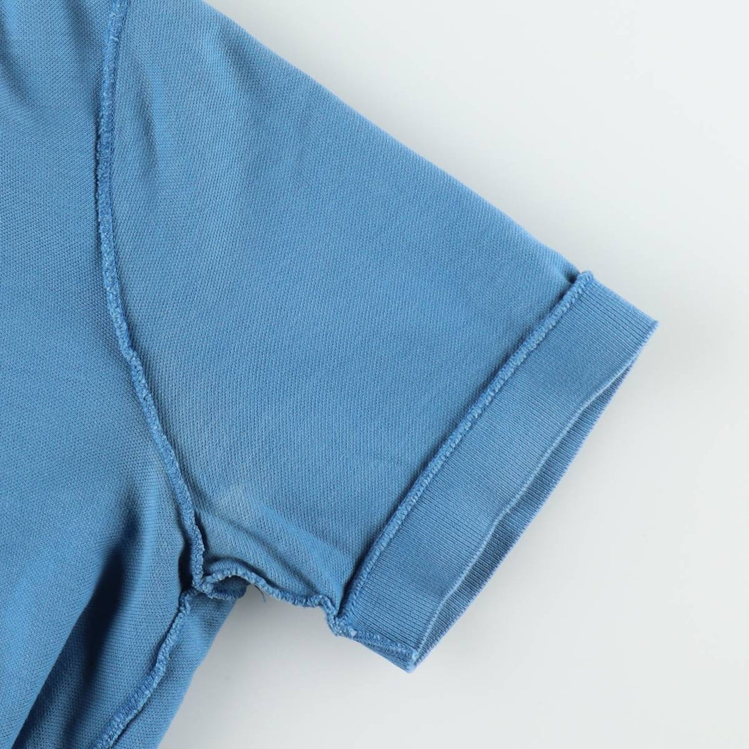 Lacoste Vintage Washed Short-Sleeve Polo Shirt, Men's Size S (approx.) cotton Blue type light blue Vintage Second Hand
