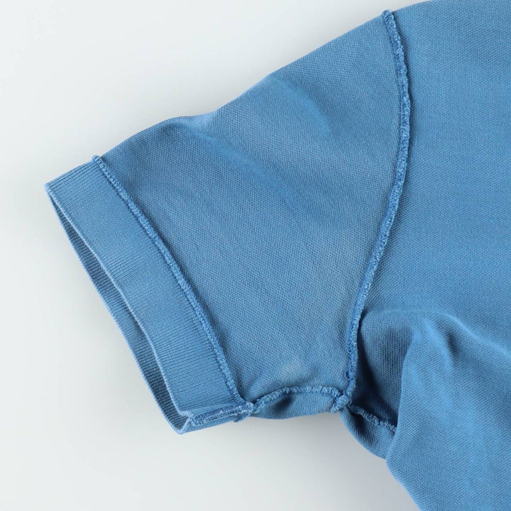 Lacoste Vintage Washed Short-Sleeve Polo Shirt, Men's Size S (approx.) cotton Blue type light blue Vintage Second Hand