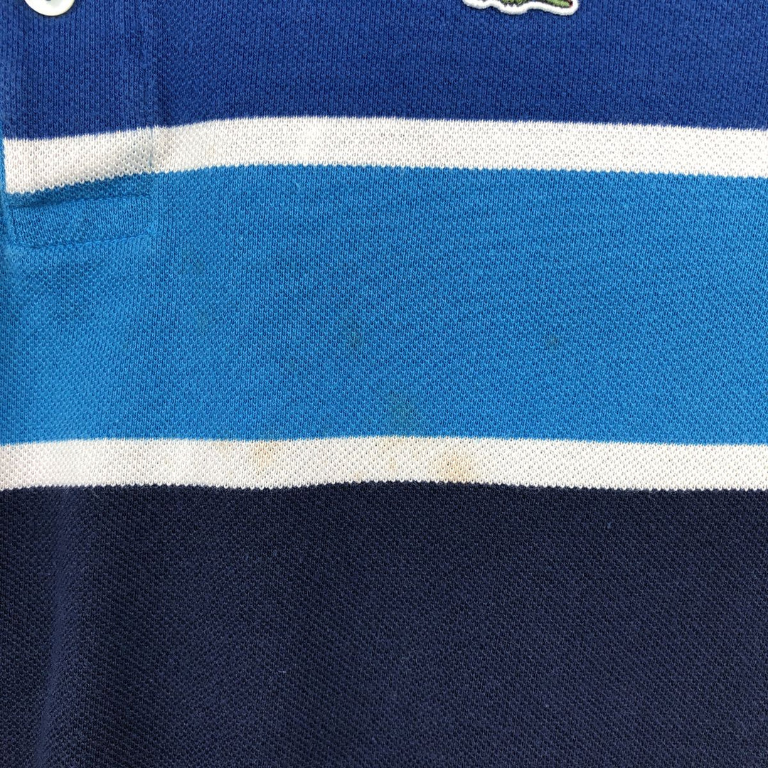 Lacoste LACOSTE French design short sleeve polo shirt size 6 men's XL equivalent cotton navy blue type Vintage Second Hand