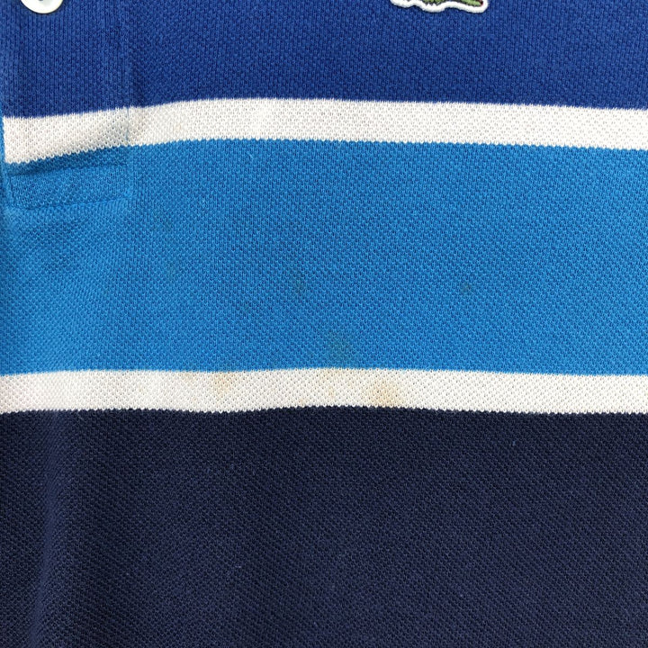Lacoste LACOSTE French design short sleeve polo shirt size 6 men's XL equivalent cotton navy blue type Vintage Second Hand