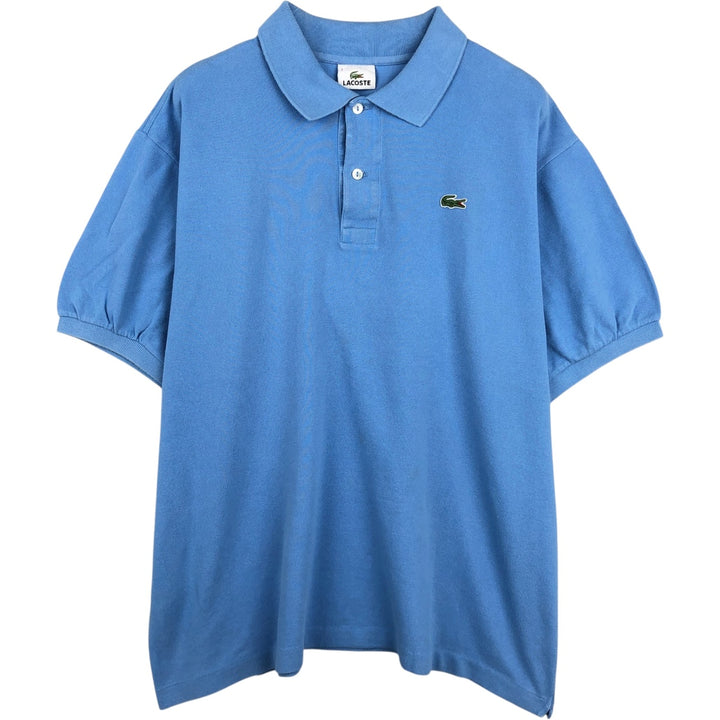 Lacoste LACOSTE Short Sleeve Polo Shirt No. 7 Men's XXL cotton Blue type light blue Vintage Second Hand