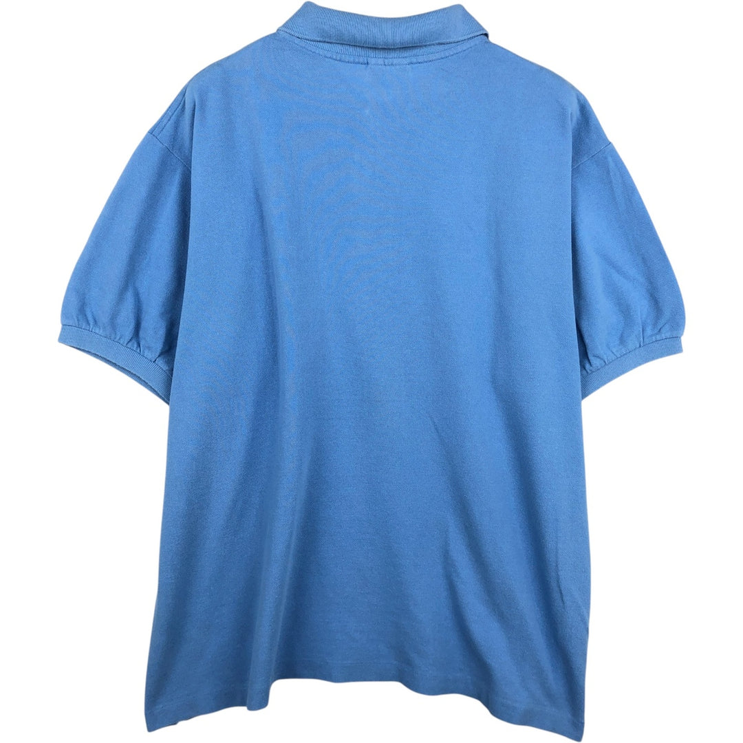 Lacoste LACOSTE Short Sleeve Polo Shirt No. 7 Men's XXL cotton Blue type light blue Vintage Second Hand