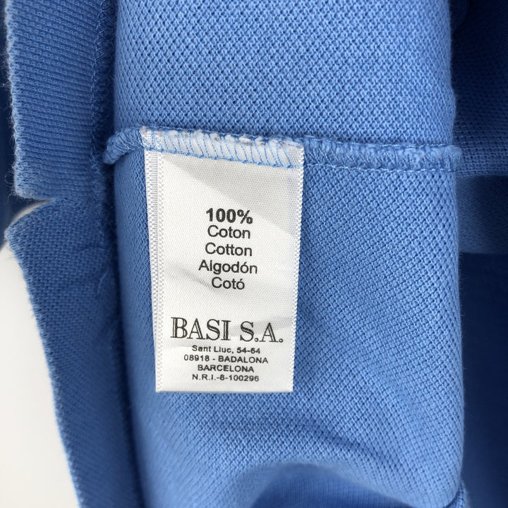 Lacoste LACOSTE Short Sleeve Polo Shirt No. 7 Men's XXL cotton Blue type light blue Vintage Second Hand