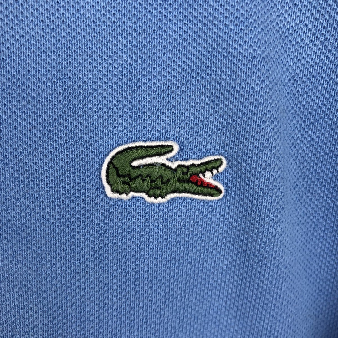 Lacoste LACOSTE Short Sleeve Polo Shirt No. 7 Men's XXL cotton Blue type light blue Vintage Second Hand