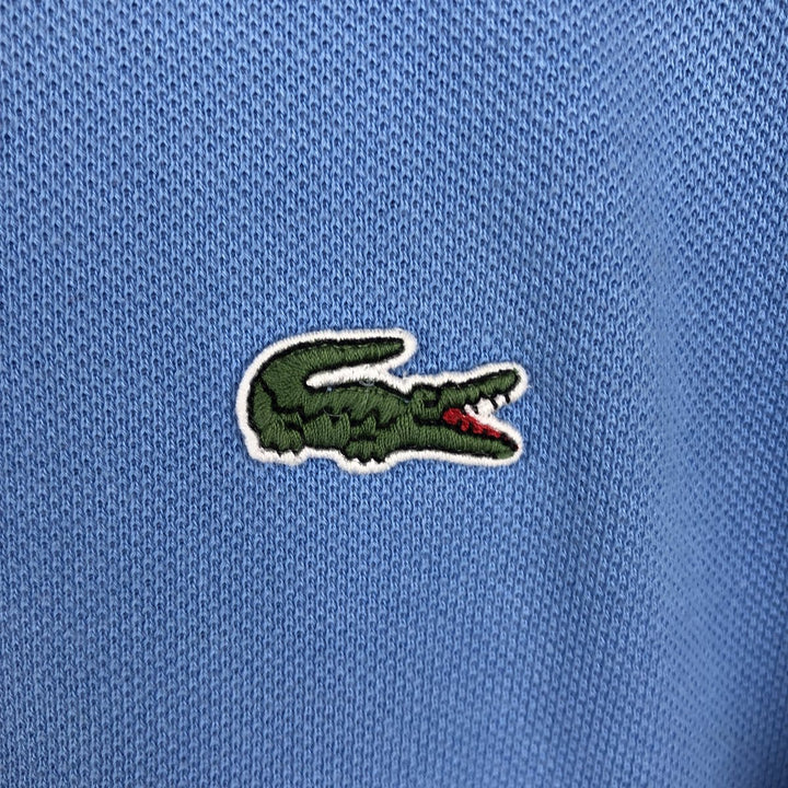 Lacoste LACOSTE Short Sleeve Polo Shirt No. 7 Men's XXL cotton Blue type light blue Vintage Second Hand