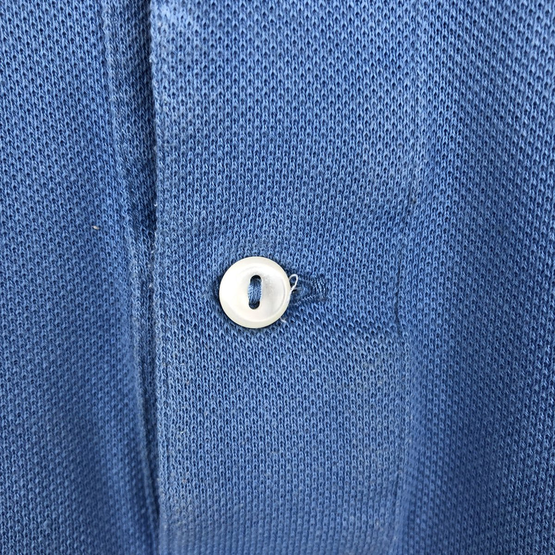 Lacoste LACOSTE Short Sleeve Polo Shirt No. 7 Men's XXL cotton Blue type light blue Vintage Second Hand