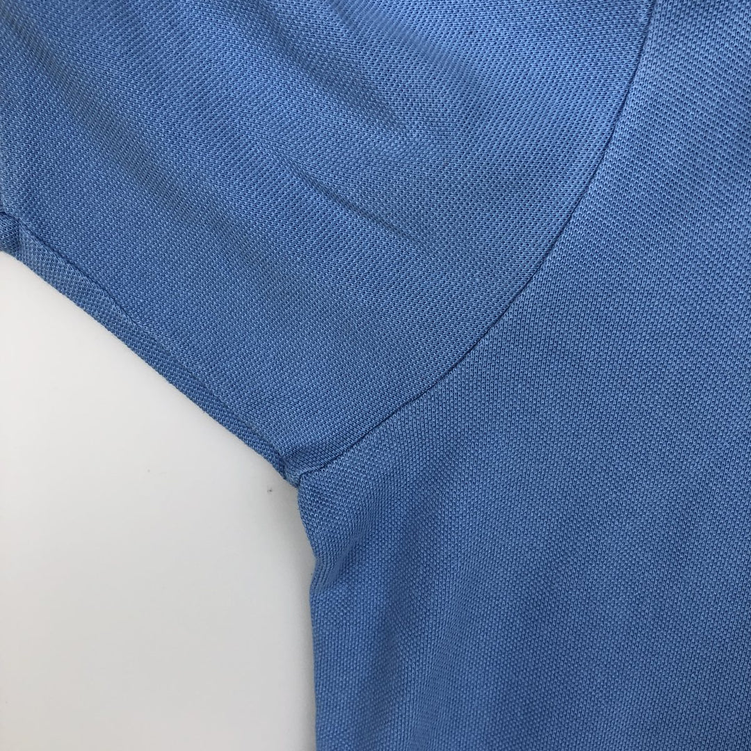 Lacoste LACOSTE Short Sleeve Polo Shirt No. 7 Men's XXL cotton Blue type light blue Vintage Second Hand