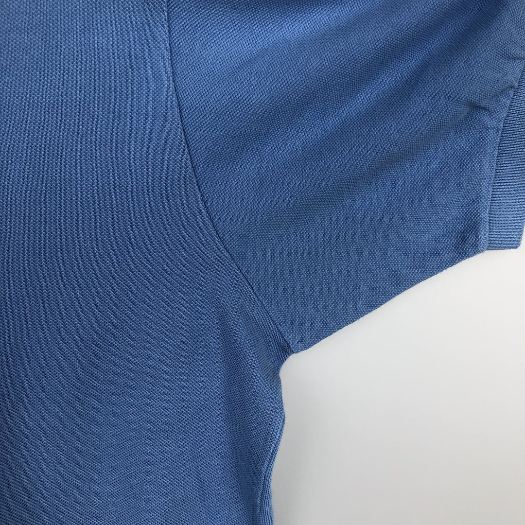 Lacoste LACOSTE Short Sleeve Polo Shirt No. 7 Men's XXL cotton Blue type light blue Vintage Second Hand