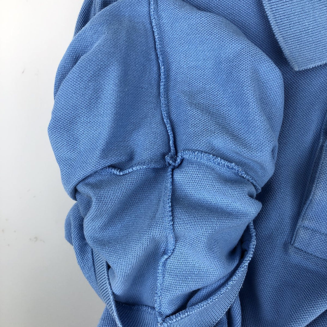 Lacoste LACOSTE Short Sleeve Polo Shirt No. 7 Men's XXL cotton Blue type light blue Vintage Second Hand