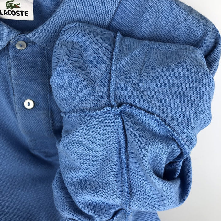 Lacoste LACOSTE Short Sleeve Polo Shirt No. 7 Men's XXL cotton Blue type light blue Vintage Second Hand