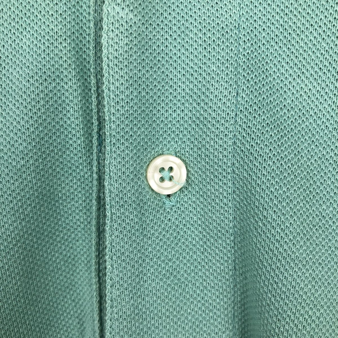 1980'S Lacoste IZOD Short-Sleeve Polo Shirt, Made in USA, Men's Size S (Equivalent), Vintage cotton green type yellow green Vintage Second Hand