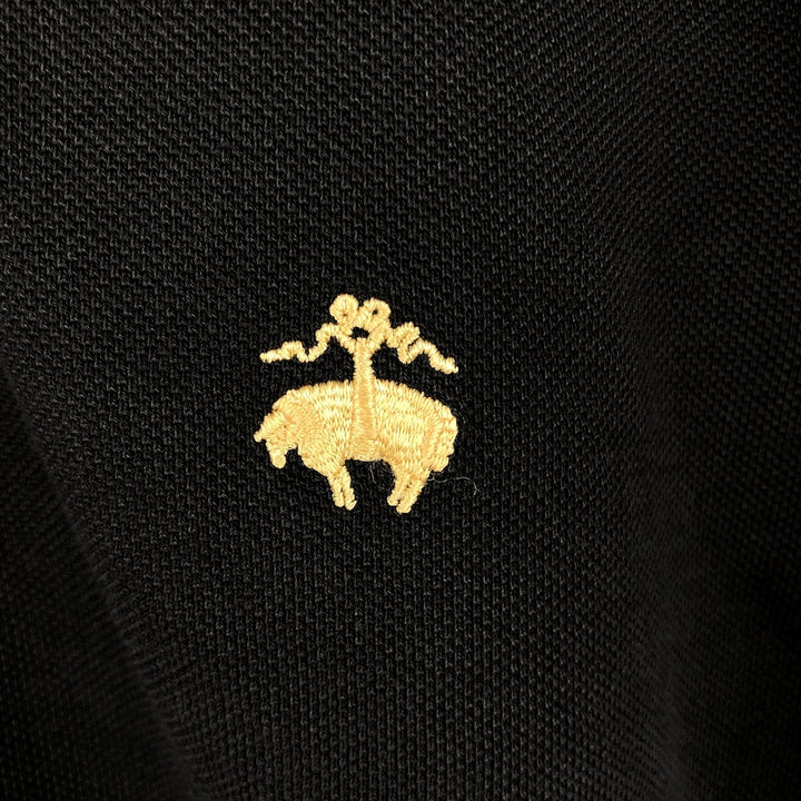 Brooks Brothers Est.1818 Short-Sleeve Polo Shirt, Men's Size L (approx.) cotton black type Vintage Second Hand
