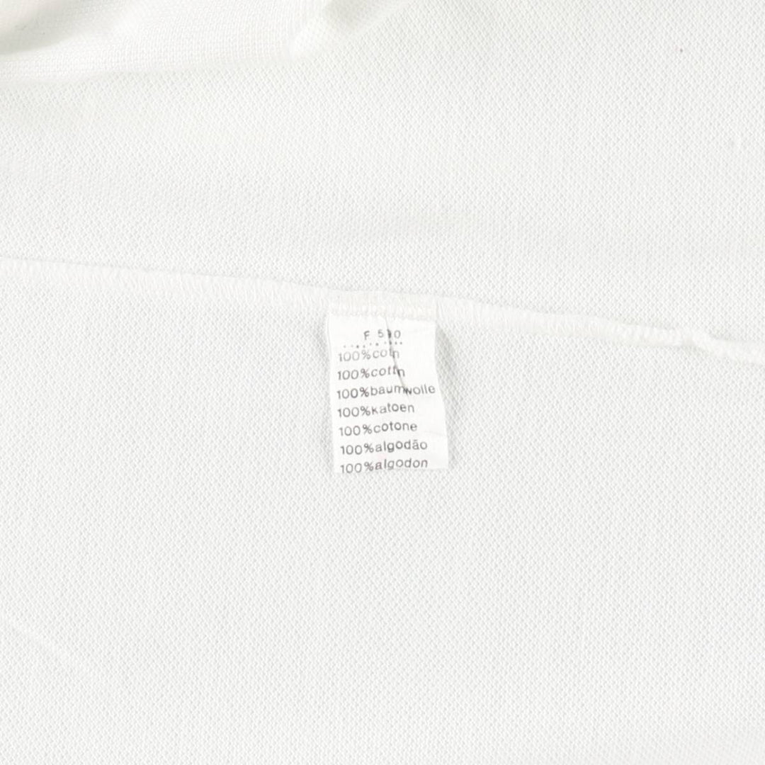 Lacoste LACOSTE short sleeve polo shirt size 8, equivalent to men's XXL cotton white type Vintage Second Hand